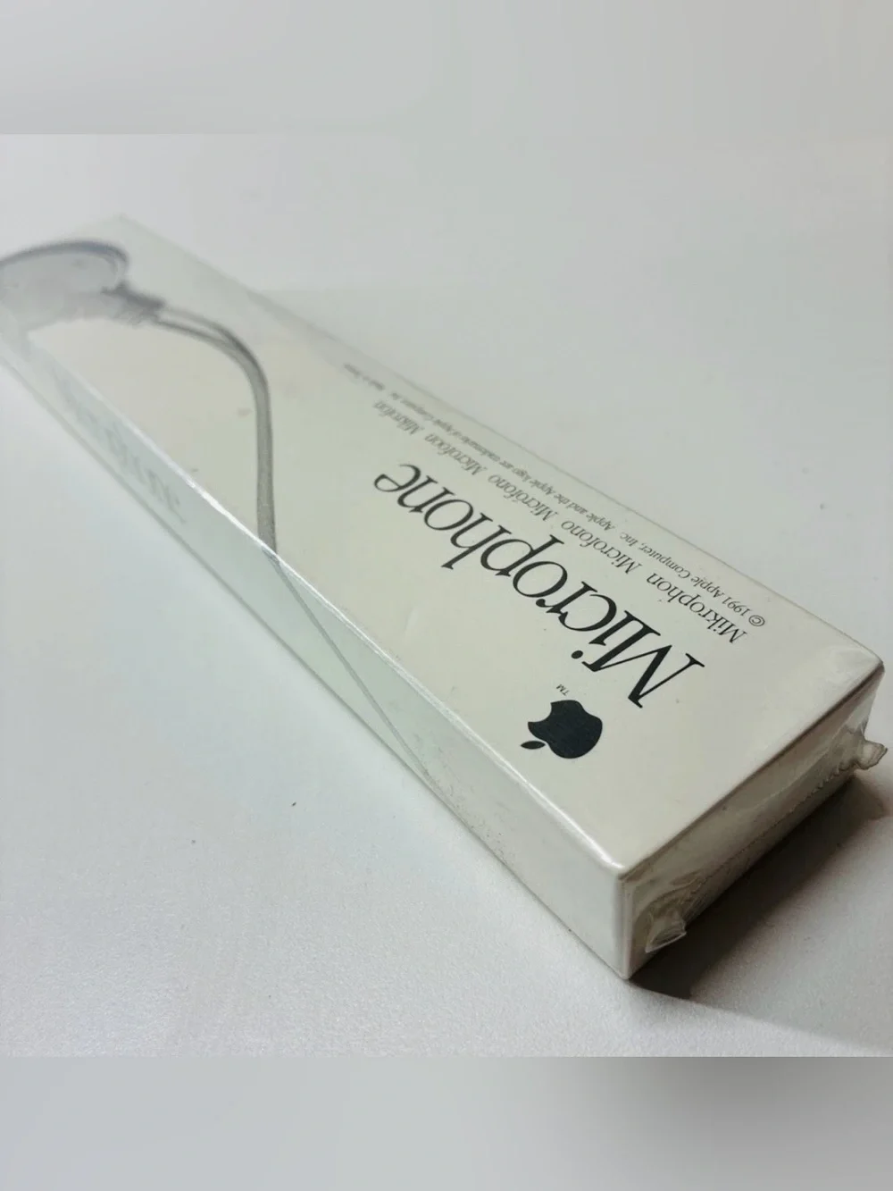 Apple White Microphone Box with Vintage Branding Original Packaging New in Box